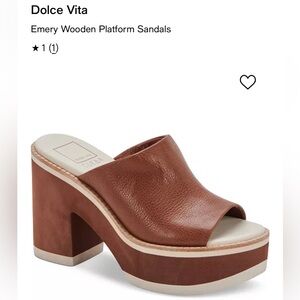 WMNS SZ 10 Dolce Vida Brown Emery Platform Sandals
